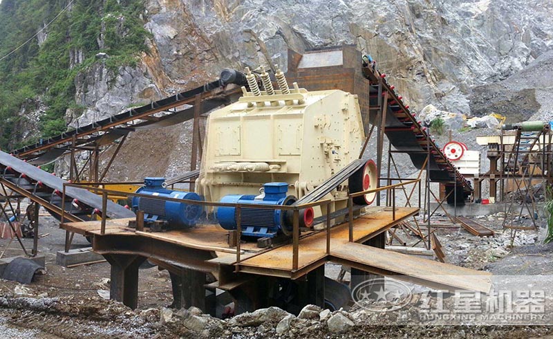 湖南用户时产200吨的煤矸石碎沙生产线